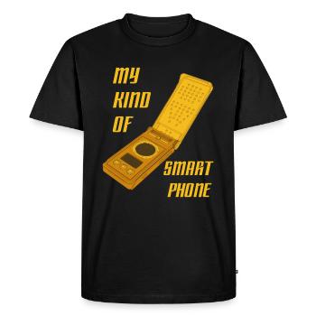 Star Trek Discovery Communicator Smartphone - Männer Premium Bio T-Shirt - Schwarz - Vorne - Nico (187cm)