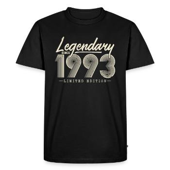 Légendaire depuis 1993 - T-shirt Premium bio Homme - noir - Devant - Nico (187cm)