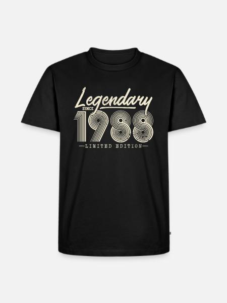 Legendary since 1988 - Men's Premium Organic T-Shirt - black