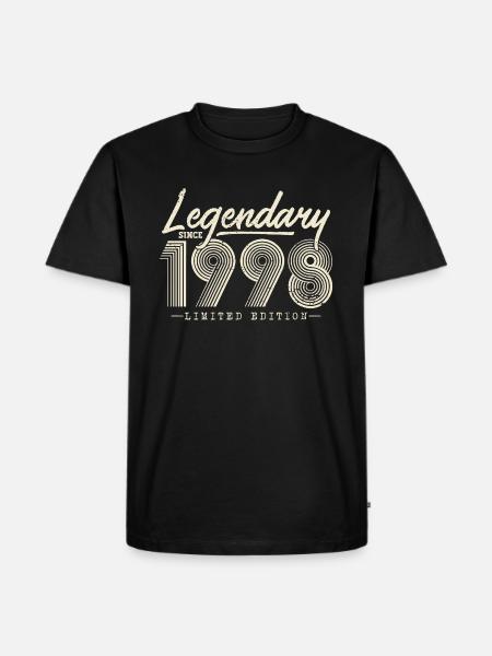 Legendary since 1998 - Men's Premium Organic T-Shirt - black