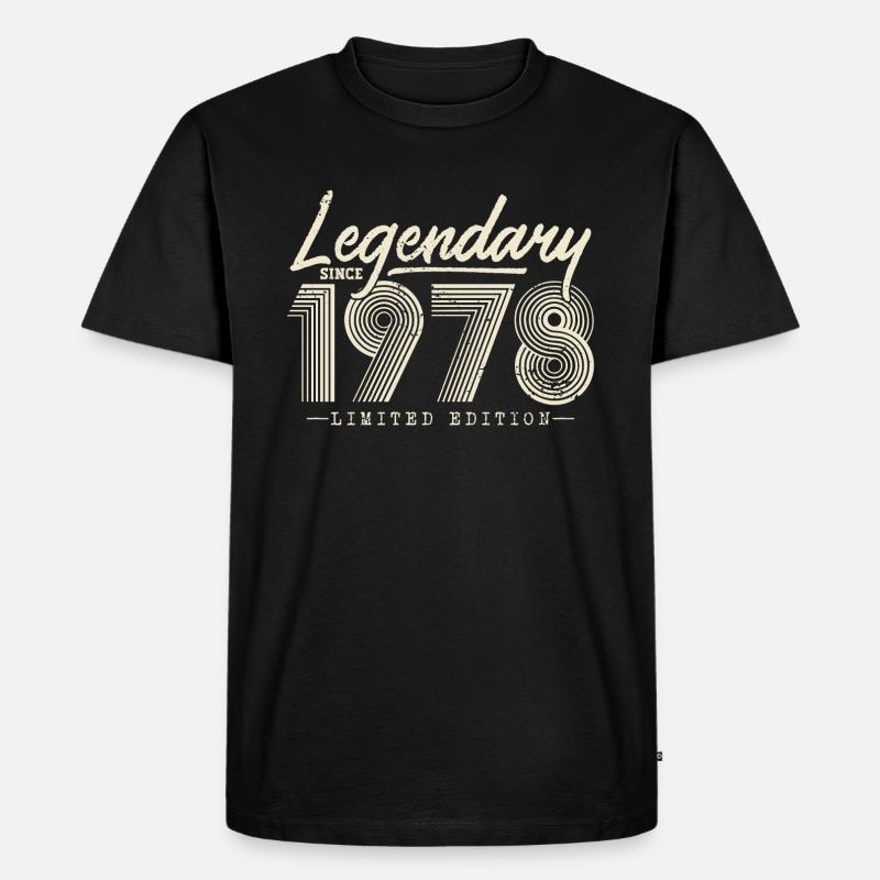 Legendär seit 1978 - Männer Premium Bio T-Shirt - Schwarz