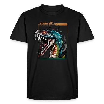Serpent mystique : libérez la bête intérieure - T-shirt Premium bio Homme - noir - Devant - Nico (187cm)