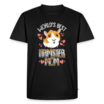 Hamster maman rongeur rongeur hamster - T-shirt Premium bio Homme - noir - Devant - Nico (187cm)