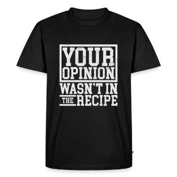 Alimentation cuisine cuisine cuillère à soupe idée de cadeau - T-shirt Premium bio Homme - noir - Devant - Nico (187cm)