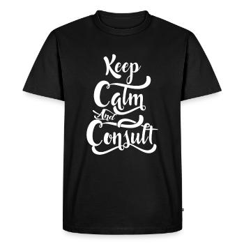 Consultant | Gift for consultants - Men's Premium Organic T-Shirt - black - Front - Nico (187cm)