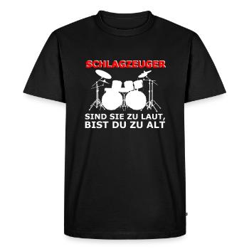 Drôle Proverbes Fort Music Funny Gift - T-shirt Premium bio Homme - noir - Devant - Nico (187cm)