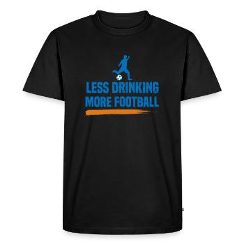 Anti Alcohol Soccer I Sober Alcoholics - Men's Premium Organic T-Shirt - black - Front - Nico (187cm)