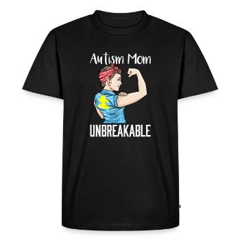 Autisme Mum Mama Autist Puzzel cadeau - T-shirt Premium bio Homme - noir - Devant - Nico (187cm)
