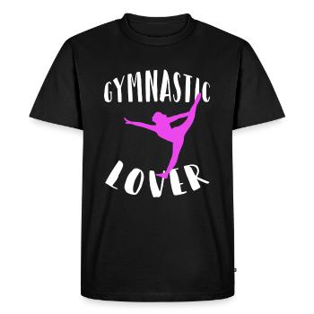 Exercice au sol de gymnastique d'appareil de gymnastique de gymnastique de club de gymnastique - T-shirt Premium bio Homme - noir - Devant - Nico (187cm)