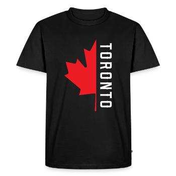 Trèfle de Toronto Canada - T-shirt Premium bio Homme - noir - Devant - Nico (187cm)