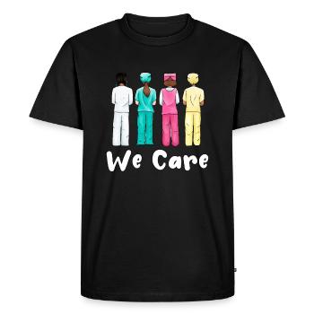 Nurse Senior Caregiver Care Help - Men's Premium Organic T-Shirt - black - Front - Nico (187cm)