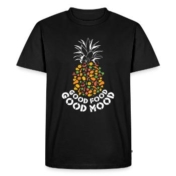 Fruits Légumes Fruits Nourriture Ananas - T-shirt Premium bio Homme - noir - Devant - Nico (187cm)