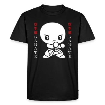 karate - Men's Premium Organic T-Shirt - black - Front - Nico (187cm)
