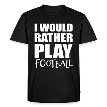 Football football - T-shirt Premium bio Homme - noir - Devant - Nico (187cm)