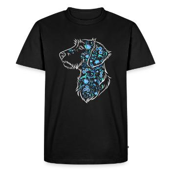 Fleur Dachs WH Sky - T-shirt Premium bio Homme - noir - Devant - Nico (187cm)