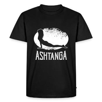 Ashtanga Yoga - T-shirt Premium bio Homme - noir - Devant - Nico (187cm)