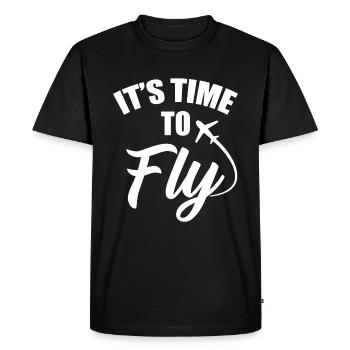 Travel - Men's Premium Organic T-Shirt - black - Front - Nico (187cm)