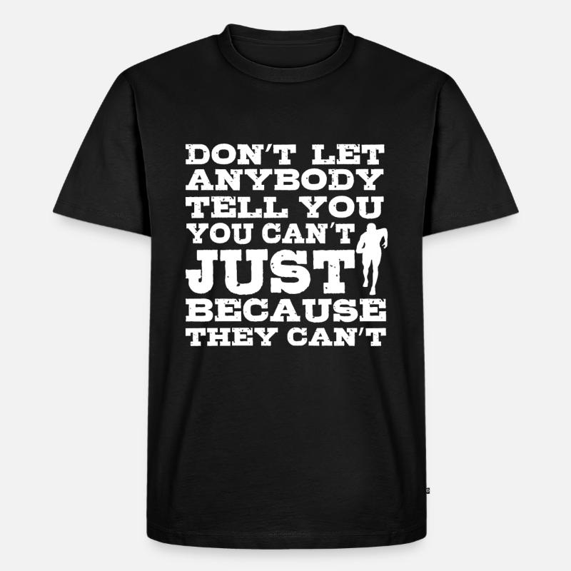 Running - Männer Premium Bio T-Shirt - Schwarz