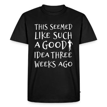 course - T-shirt Premium bio Homme - noir - Devant - Nico (187cm)