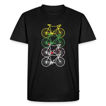 vélo - T-shirt Premium bio Homme - noir - Devant - Nico (187cm)