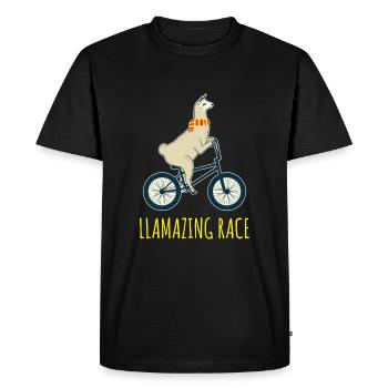 vélo - T-shirt Premium bio Homme - noir - Devant - Nico (187cm)