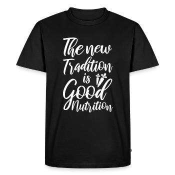 La durabilité en bonne santé - T-shirt Premium bio Homme - noir - Devant - Nico (187cm)