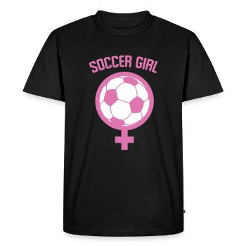 women's football - Men's Premium Organic T-Shirt - black - Front - Nico (187cm)