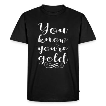 Motivation - T-shirt Premium bio Homme - noir - Devant - Nico (187cm)