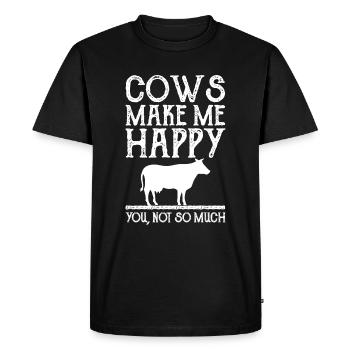 Farmer Farmer Farmer - Men's Premium Organic T-Shirt - black - Front - Nico (187cm)