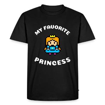 My Favorite Princess | Princess Royal Gift - Men's Premium Organic T-Shirt - black - Front - Nico (187cm)