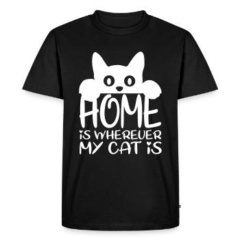 cats - Men's Premium Organic T-Shirt - black - Front - Nico (187cm)