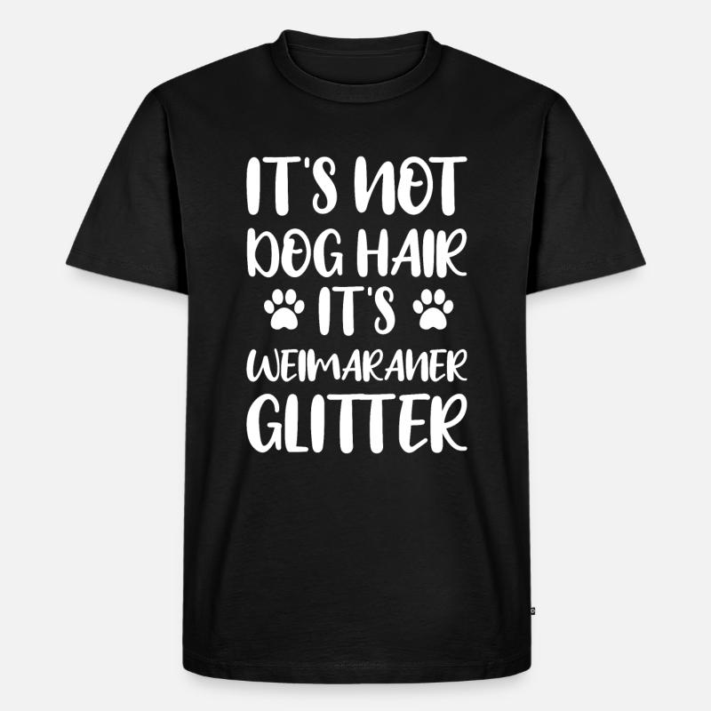Weimaraner - Männer Premium Bio T-Shirt - Schwarz