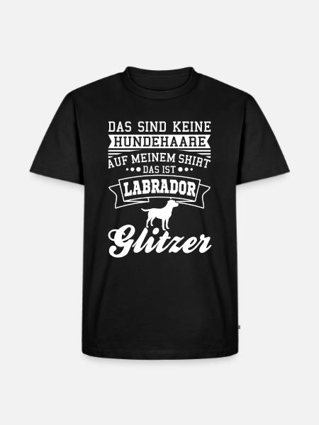 Labrador - Männer Premium Bio T-Shirt - Schwarz