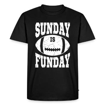 Football - Men's Premium Organic T-Shirt - black - Front - Nico (187cm)