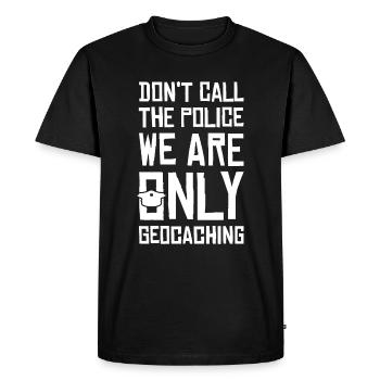 Geocaching - T-shirt Premium bio Homme - noir - Devant - Nico (187cm)
