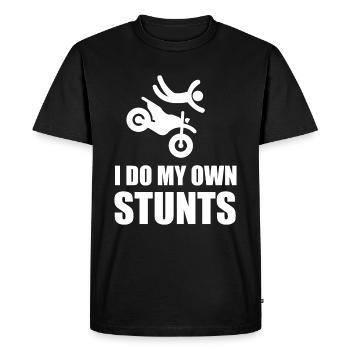 Motorcycle - Men's Premium Organic T-Shirt - black - Front - Nico (187cm)