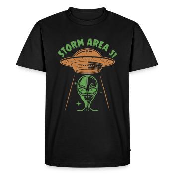 Zone de tempête 51 - T-shirt Premium bio Homme - noir - Devant - Nico (187cm)