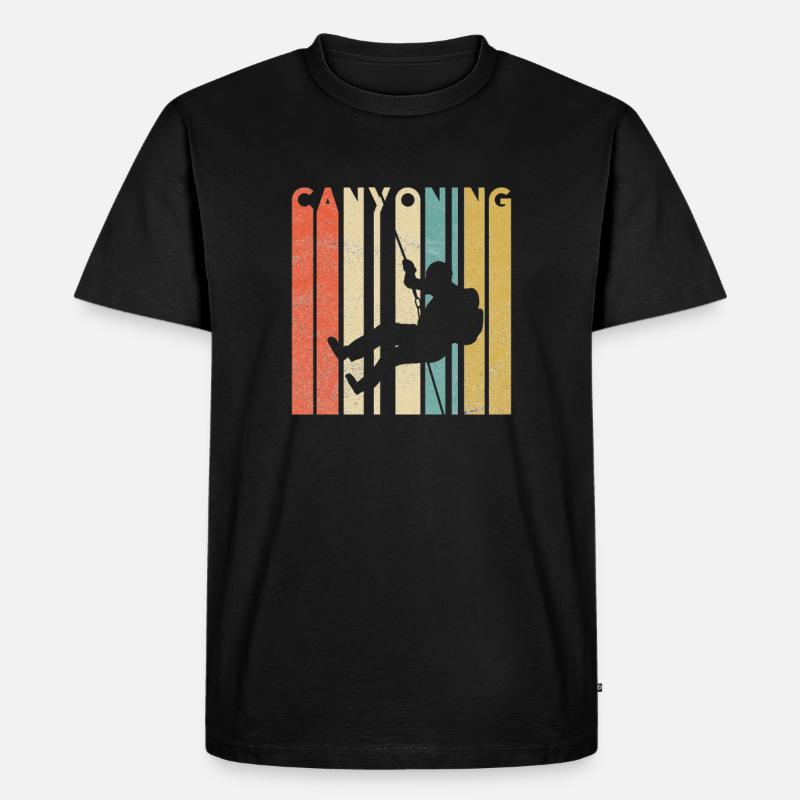 Canyoning - Männer Premium Bio T-Shirt - Schwarz