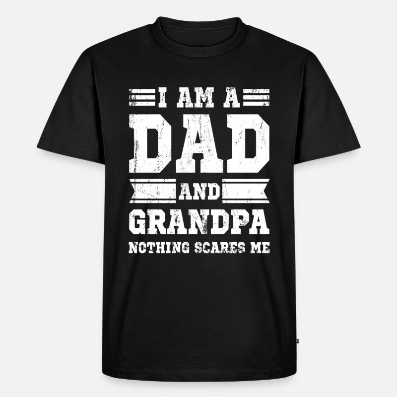 Opa - Männer Premium Bio T-Shirt - Schwarz
