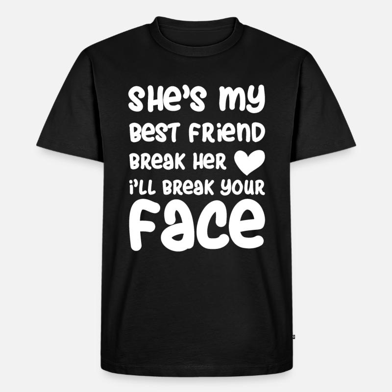 Freundschaft - Männer Premium Bio T-Shirt - Schwarz