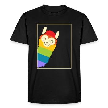 Rainbow Alpine - T-shirt Premium bio Homme - noir - Devant - Nico (187cm)