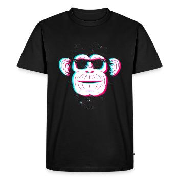 MONKEY SUNGLASSES - T-shirt Premium bio Homme - noir - Devant - Nico (187cm)