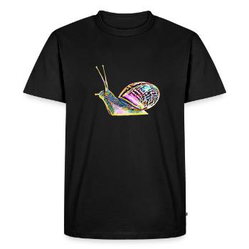 limace - T-shirt Premium bio Homme - noir - Devant - Nico (187cm)