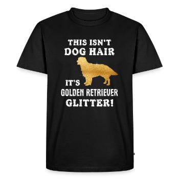 Golden Retriever Glitter Shirt Goldens Owners Cute - T-shirt Premium bio Homme - noir - Devant - Nico (187cm)