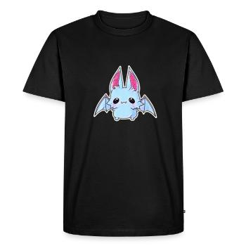 chauve souris - T-shirt Premium bio Homme - noir - Devant - Nico (187cm)
