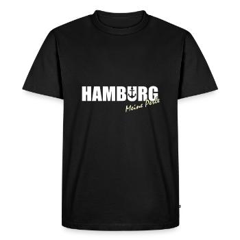 Hamburg Perle - T-shirt Premium bio Homme - noir - Devant - Nico (187cm)