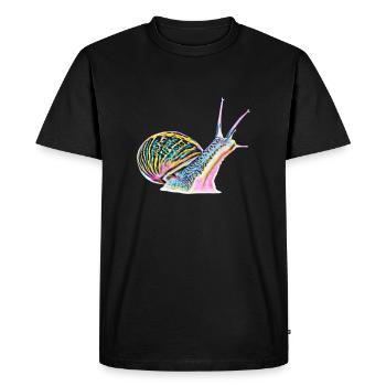limace - T-shirt Premium bio Homme - noir - Devant - Nico (187cm)