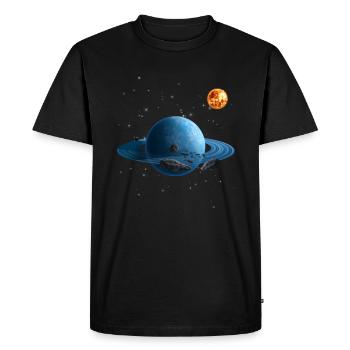 Système solaire - T-shirt Premium bio Homme - noir - Devant - Nico (187cm)