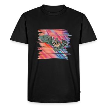 chauve souris - T-shirt Premium bio Homme - noir - Devant - Nico (187cm)