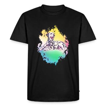 dalmatien - T-shirt Premium bio Homme - noir - Devant - Nico (187cm)